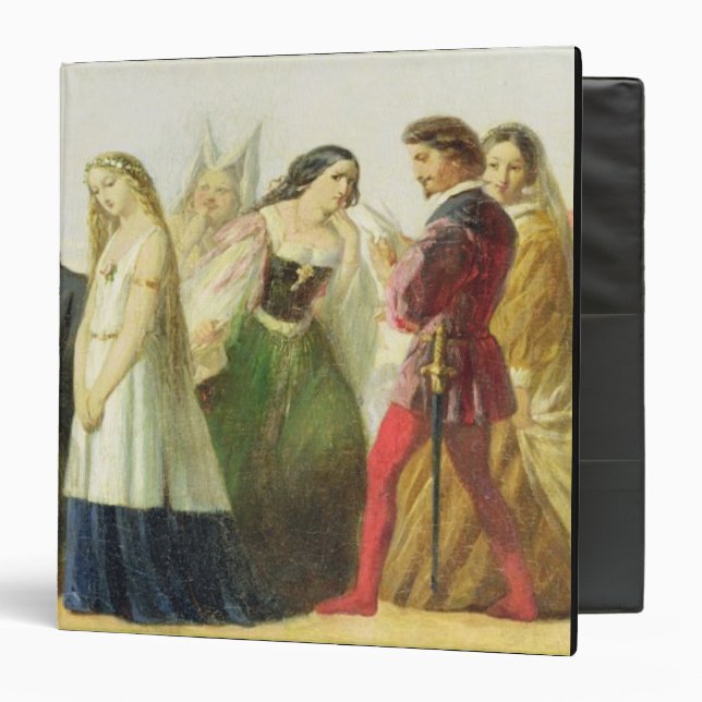 Procession of characters from Shakespeare (oil on Binder (Front/Inside)