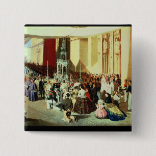 Procession of Corpus Christi in Seville Pinback Button