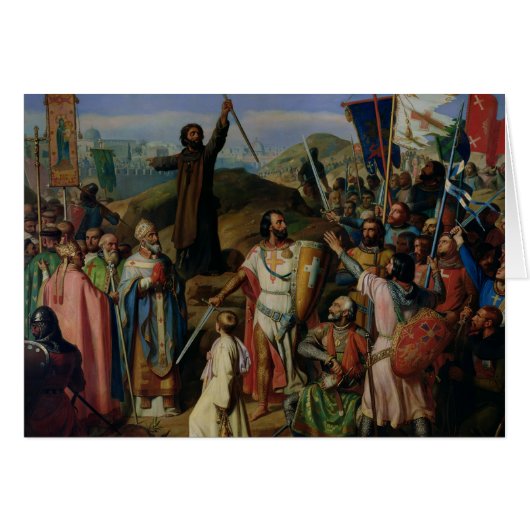 Procession of Crusaders around Jerusalem Cards (Front Horizontal)