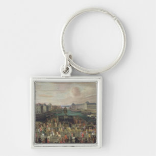 Procession of Louis XIV Across the Pont-Neuf Keychain