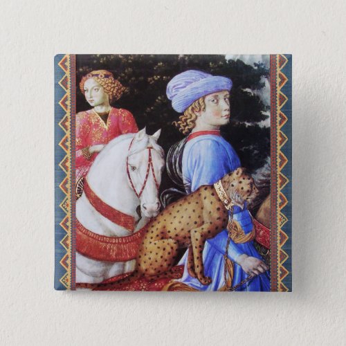 Procession of Magus MelchiorHorse RidersWild Cat Button