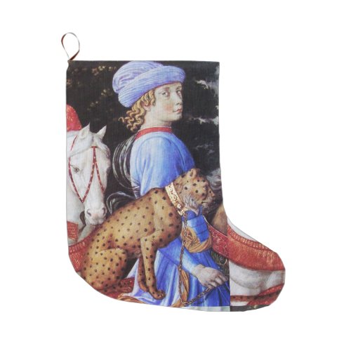 Procession of Magus MelchiorHorse RidersWild Cat Large Christmas Stocking
