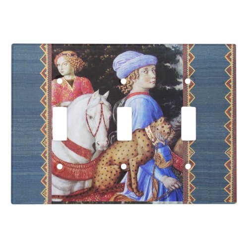 Procession of Magus MelchiorHorse RidersWild Cat Light Switch Cover