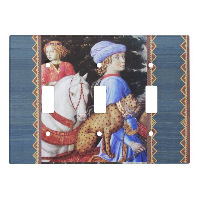 Procession of Magus Melchior,Horse Riders,Wild Cat Light Switch Cover (Front)