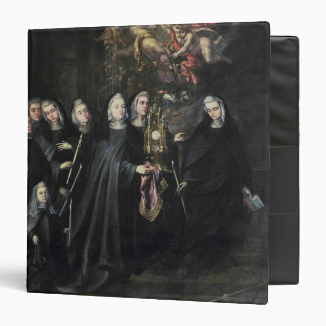 Procession of St. Clare with the Eucharist 3 Ring Binder (Front/Inside)