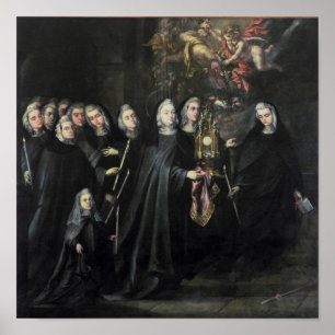 Procession of St. Clare with the Eucharist Poster