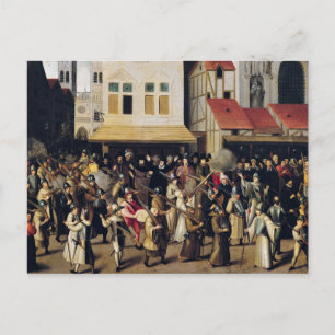 Procession of the Holy League in 1590 Postcard
