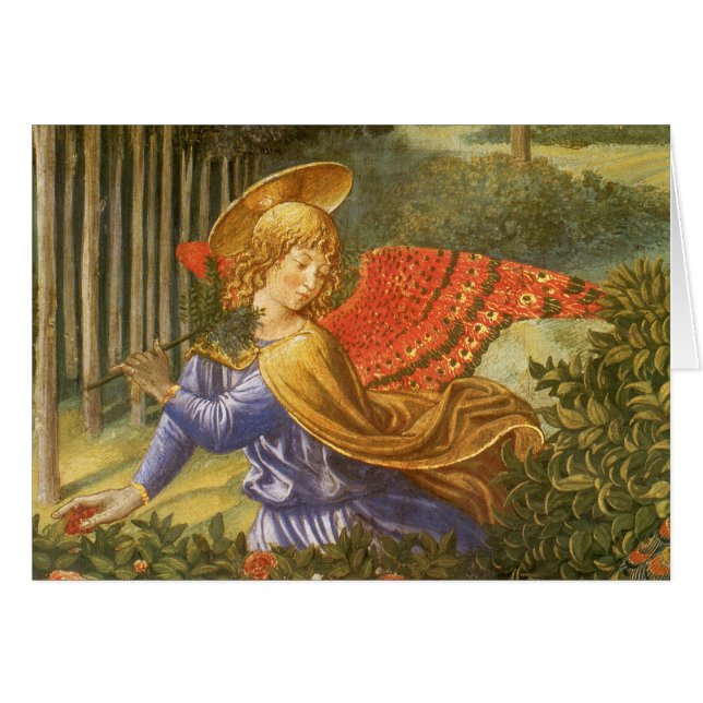 Procession of the Magi Angel by Benozzo Gozzoli Cards (Front Horizontal)