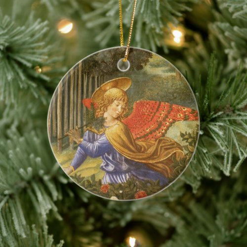 Procession of the Magi Angel by Benozzo Gozzoli Ceramic Ornament