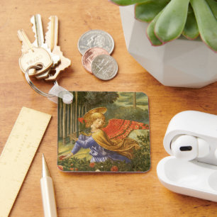 Procession of the Magi Angel by Benozzo Gozzoli Keychain