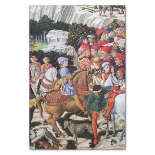Procession of the Magus Melchior  Horse Riders Tissue Paper