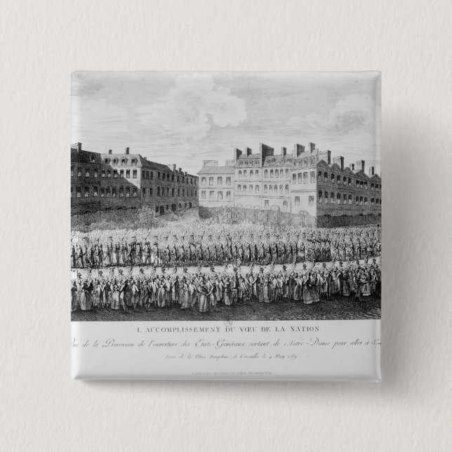 Procession of the Opening of the Estates Pinback Button (Front)