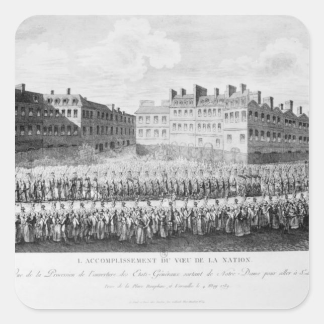 Procession of the Opening of the Estates Square Sticker (Front)