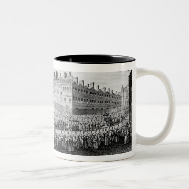 Procession of the Opening of the Estates Two-Tone Coffee Mug (Right)