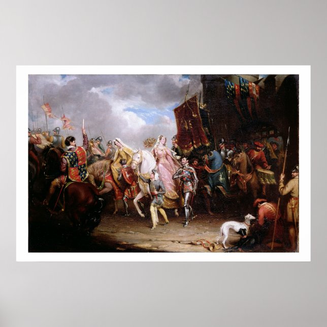 Procession to the Roiall Justs Holden in Smithfiel Poster (Front)