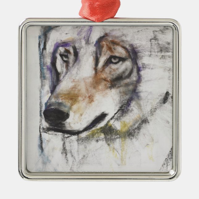 Processo Al Lupo Metal Ornament (Front)