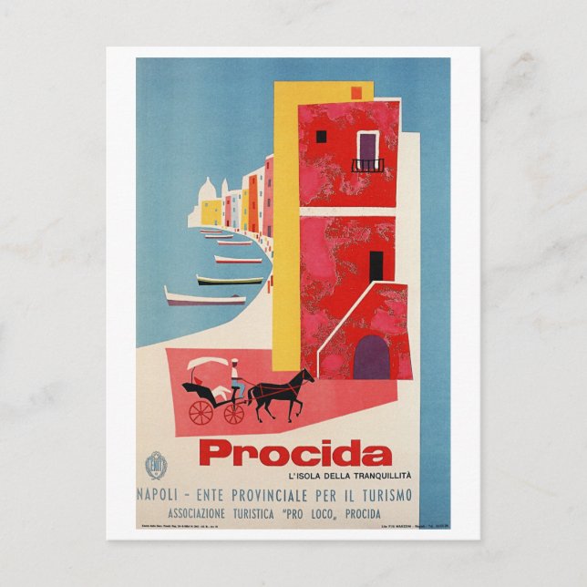 Procida Coast, Naples, Italy Postcard (Front)