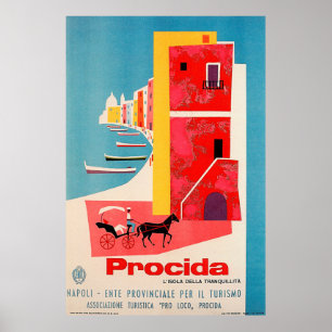 Procida Coast, Naples, Italy Poster