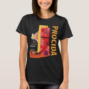 Procida Italy Colorful Coast Retro Travel T-Shirt