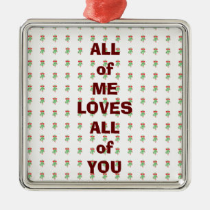 PROCLAIM YOUR LOVE / MISTLETOE ON SAME ORNAMENT
