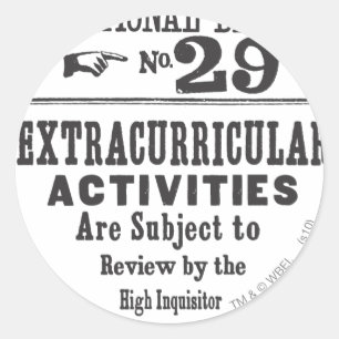 Proclamation 29 classic round sticker