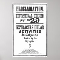 Proclamation 29 poster