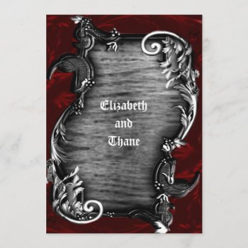 Proclamation Gothic Vampire Invitation by gothicbusiness at Zazzle