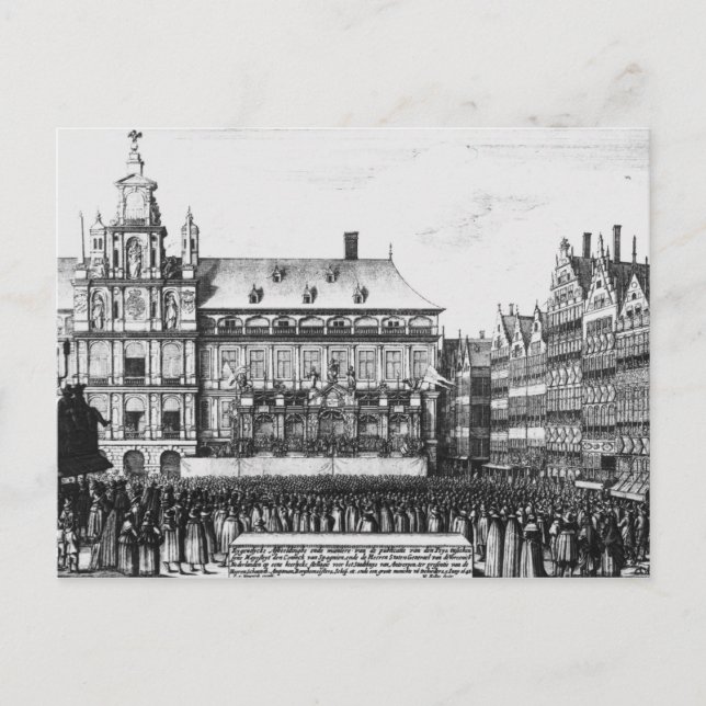 Proclamation of the peace postcard (Front)