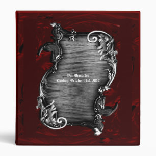 Proclamation Vampire Gothic Wedding 3 Ring Binder