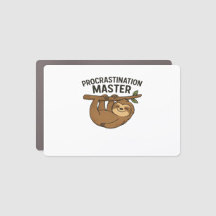 Procrastination Master Classic T-Shirt Car Magnet