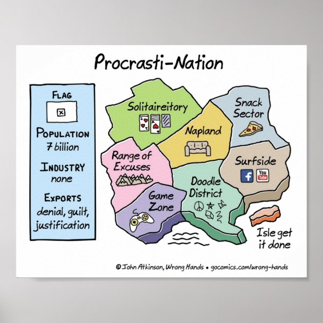 ProcrastiNation Poster | Zazzle