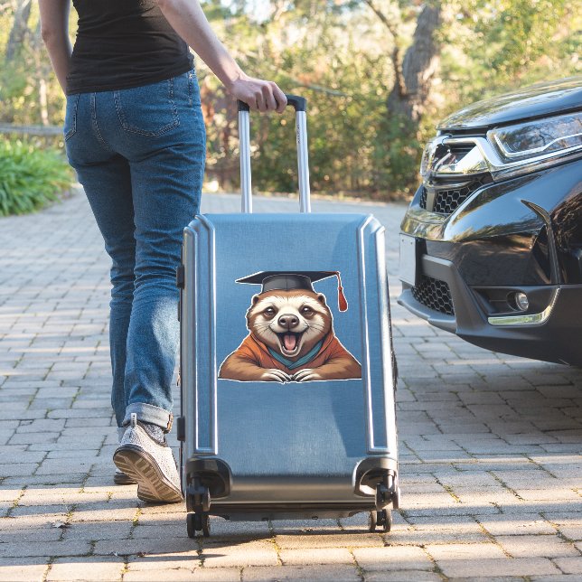 Procrastination University � Official Member Class Sticker (Suitcase Insitu)