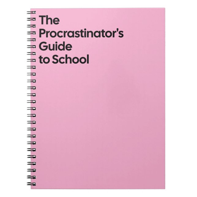 Procrastinator’s School Notebook (Front)