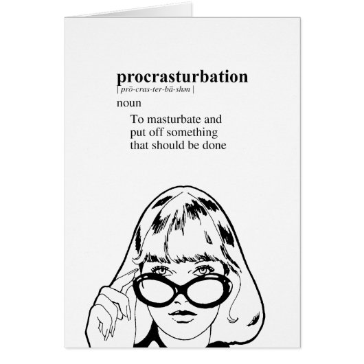 PROCRASTURBATION CARDS (Front)