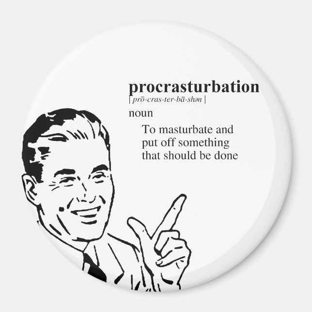 PROCRASTURBATION MAGNET (Front)