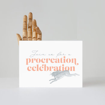 Procreation Celebration Baby Shower Invitation by StaceyDesign at Zazzle