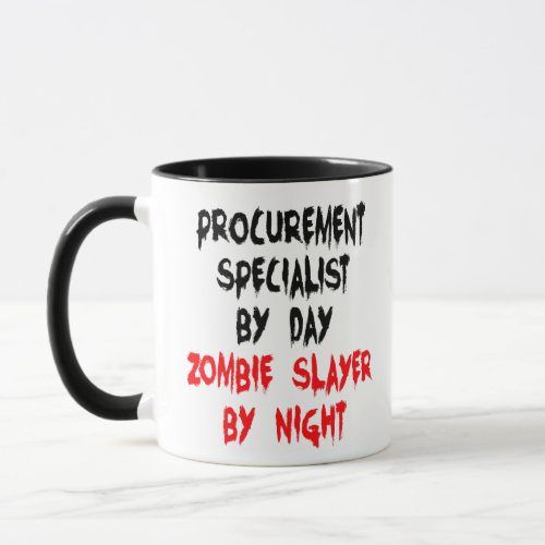 Procurement Specialist Zombie Joke Mug