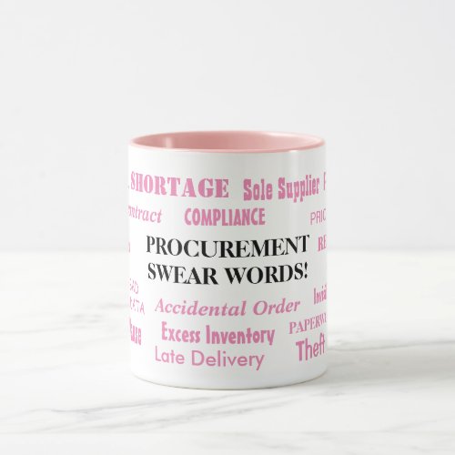 Procurement Swear Words Woman Procurement Manager  Mug