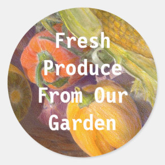 Produce from our Garden Template Sticker