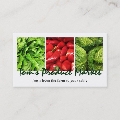 Produce Market Business Card