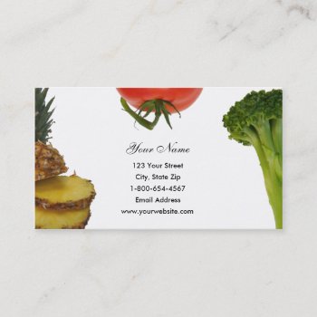 Produce Trio Business Cards by AJsGraphics at Zazzle