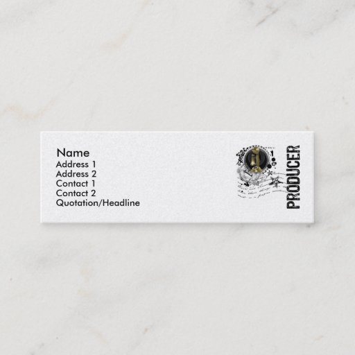 Customizable Producer Alchemy Business Card Template