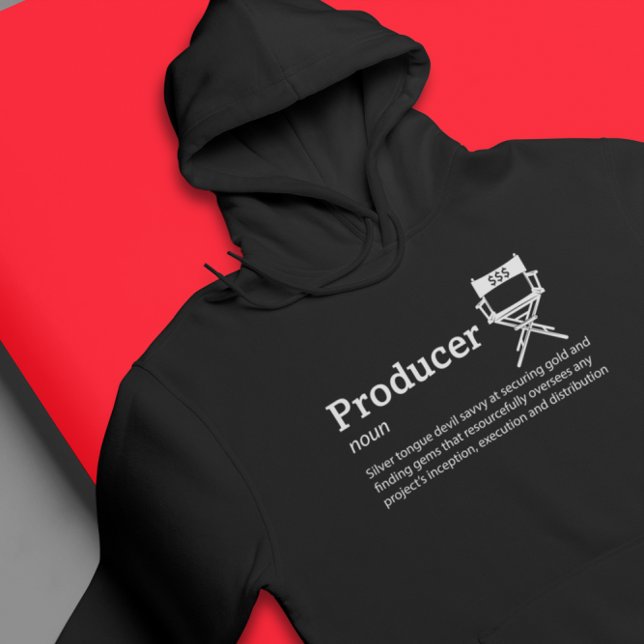 Producer Definition Dark Mode - Filmmaker Hoodie (Creator Uploaded)