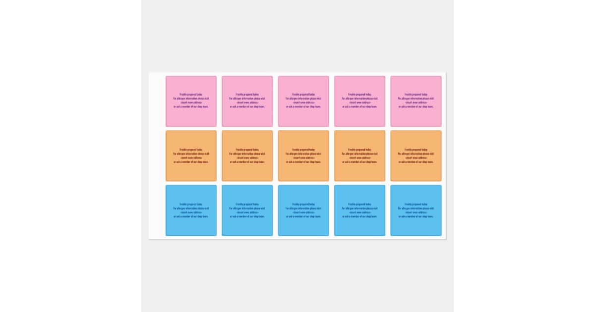Product Allergy Alert Labels | Zazzle.com