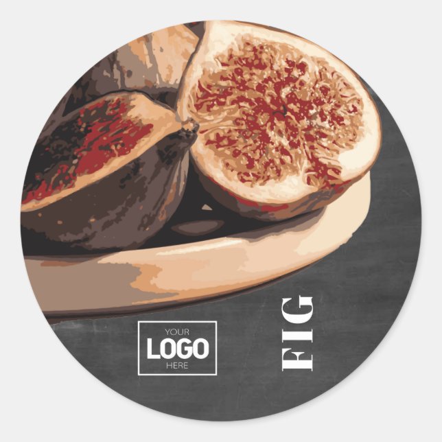 Product Brandy Fig Logo Stickers (Front)