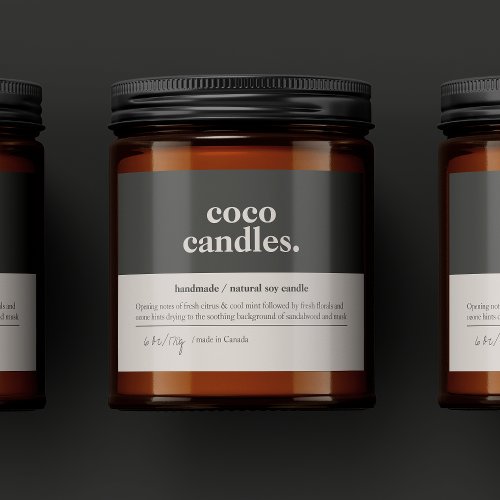 Product Candle Label