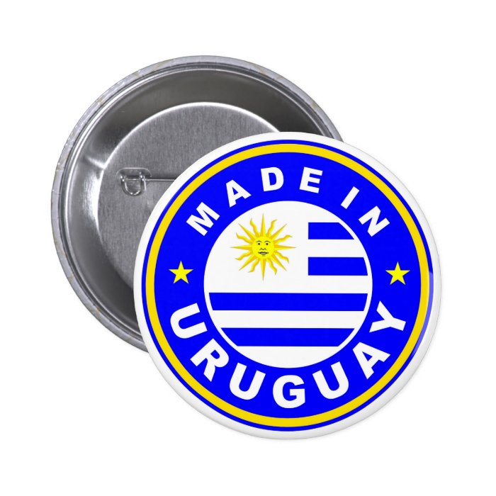 product country flag label made in uruguay pins