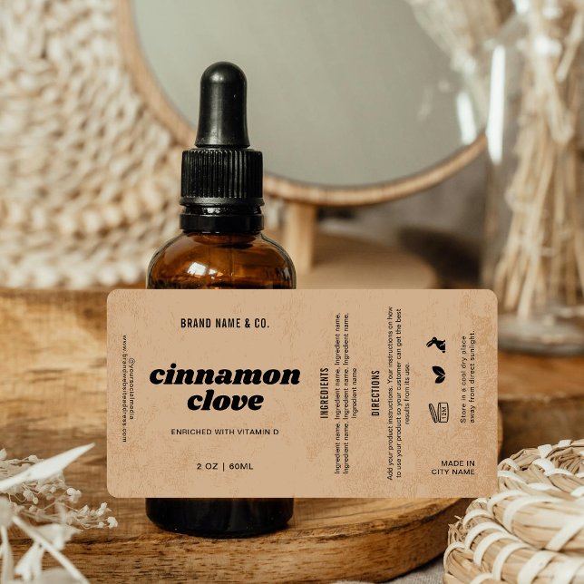  Product Customizable Brown Rustic Label (Creator Uploaded)