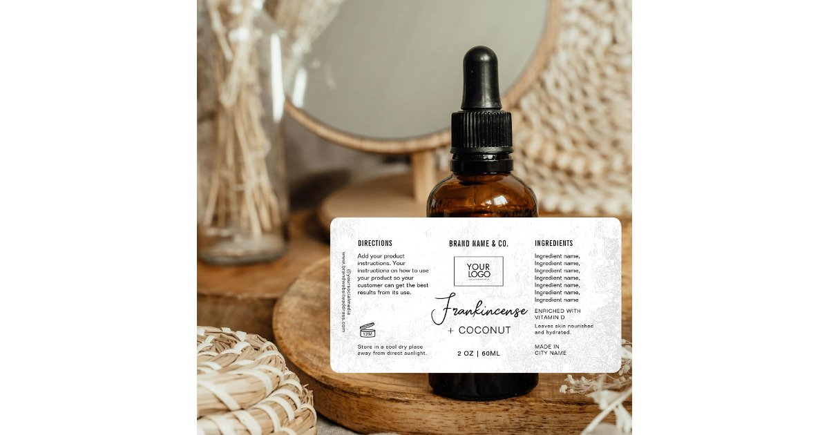Bahan Rustic Label Product Customizable White Rustic Label | Zazzle