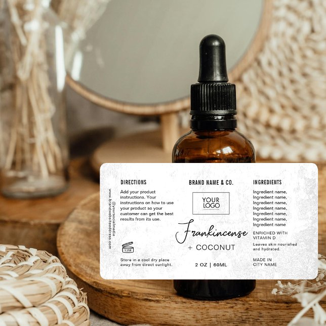  Product Customizable White Rustic Label (Creator Uploaded)